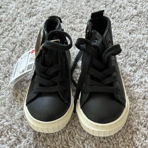Zara toddler shoes sneakers black 6.5 new